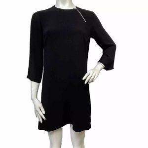 Authentic Chloe Black Dress With Neckline Zipper Size 40